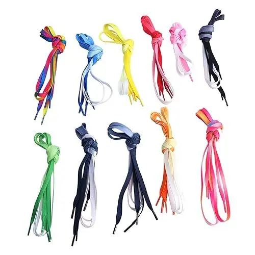 Produktbild: PACKOVE 11 Paare Schnürsenkel Mit Farbverlauf Sneakers Schnürsenkel Multifunktions-schnürsenkel Farbverlauf Schnürsenkel Bunte Schnürsenkel Schuhablage Polyester Lässige Schuhe Spitze
