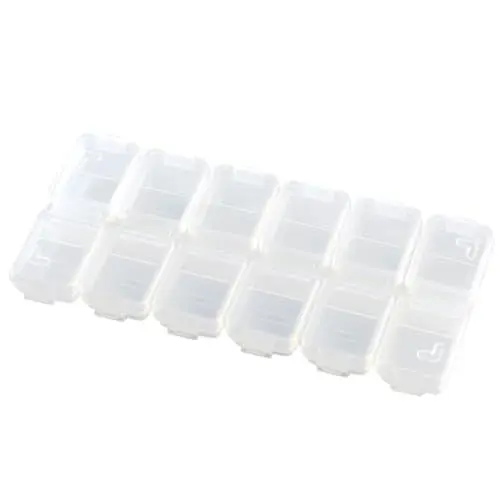 Produktbild: PACKOVE 12 Organizer Für Schmuck Schmuckbehälter Zubehörbox Schmuck-Organizer Brosche Japanischer Stil Weiße Reisperlenbox Broschen-Organizer Aufbewahrungsbox Container