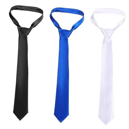 Produktbild: PACKOVE 15 Stk handgemachte Krawatte Hochzeitskrawatten weiße Krawatten Seidenkrawatte Krawatte für Männer black tie Handgefertigte Krawatte Herrenkrawatten Anzug Krawatten Polyester