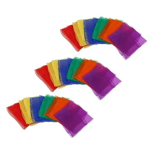 Produktbild: PACKOVE 18 Stk Seidentuch Tanz Seidenschal Tanzschals Satinschal Seiden Schals Tricks Seidenschal Jonglierschals für Kinder spielen Haar kleiner Schal Taschentuch Fräulein Die Seide