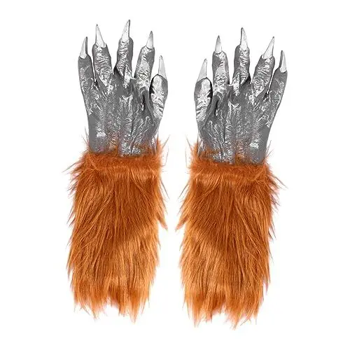 Produktbild: PACKOVE 1Stk Vinyl-Handschuhe Halloween accessoires halloween pumpkin halloween mask halloween costumes party halloween halloween-kostüm plüsch handschuhe Cosplay Requisiten Kleidung