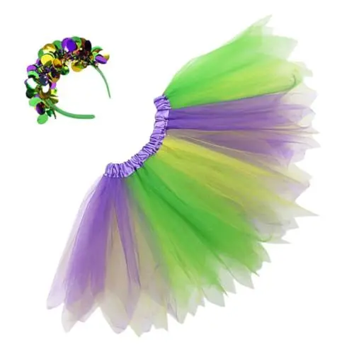 Produktbild: PACKOVE 1 Satz Karneval-tutu-rock Karnevalskostüme Karnevalskleid Kleid Mit Hoher Karneval Tutu Rock Karneval Kostüme Abschlussball-partykleid Kostümzubehör Plastik Haarschmuck Bilden