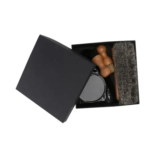 Produktbild: PACKOVE 1 Satz schuhcreme schuhbürste set schuhe creme Wildleder Schuhbürste lederpflege lackleder pflege werkzeug langlebiges Schuhbürsten-Set Schuhpflegeset Lederschuhe