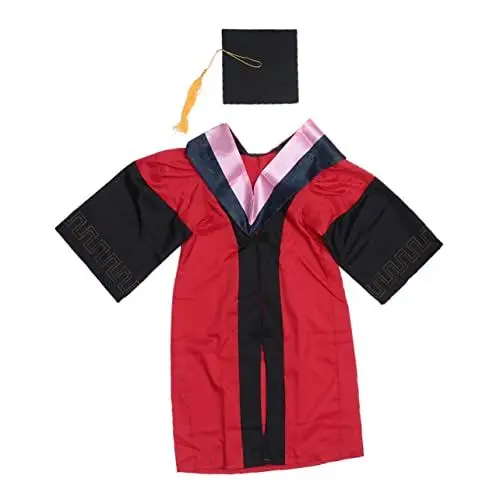 Produktbild: PACKOVE 1 Stück 2020 Abitur Kleid Abschlusskleid abschluss Kleider Graduation Dress Ballgown Abschluss Umhang Abschlussquaste formelle Kleidung Abschlussfeier akademische Kleidung Mantel