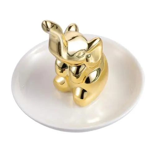 Produktbild: PACKOVE 1stk Schmuck Tablett Schmuck-display-tablett Halter Für Töpferringe Skulpturenständer Halskettenhalterständer Ringhalter Für Schmuck Das Gericht Karikatur Keramik