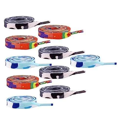Produktbild: PACKOVE 20st Schnürsenkel Schuhschnur Schuhzubehör Schuhablage Schuhband Schlittschuhe Polyester Kind Drucken