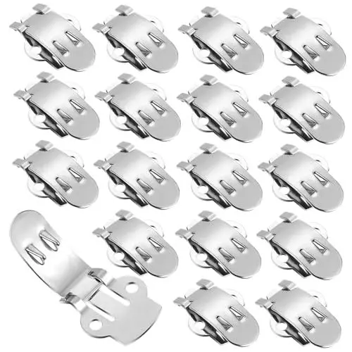 Produktbild: PACKOVE 25 Stk Edelstahl-Schuhs chnalle Schuhclips Schuhzubehör Strass-Schuh Flachrohling-Schuhklemmen Schuhschnallen für flache Schuhe Metall Rostfreier Stahl leer