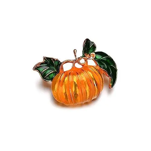 Produktbild: PACKOVE 2 Stücke Künstliche Kürbisse Broschen für Frauen Legierung Halloween Dekorationen Pin Lebensechte Kürbis Form Orange