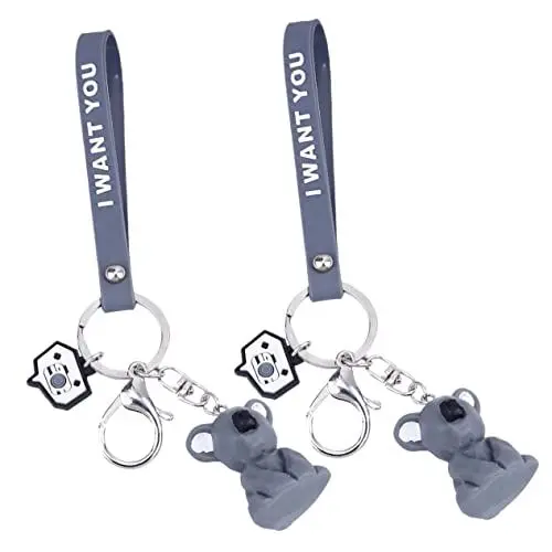 Produktbild: PACKOVE 2St Kleintier Schlüsselanhänger Rucksack Ornament schlüsselanhänger tier lovely hängender Anhänger kawaii Schlüsselanhänger für kleine Spielzeug Schlüsselbund