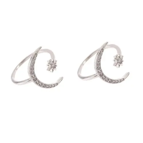 Produktbild: PACKOVE 2St Ringe für Frauen kreativer Ring Mondstein-Edelsteinring Sterling offener Ring Damenringe exquisiter Mädchenring Frauenringe Europäisch und amerikanisch Schmuck Fräulein