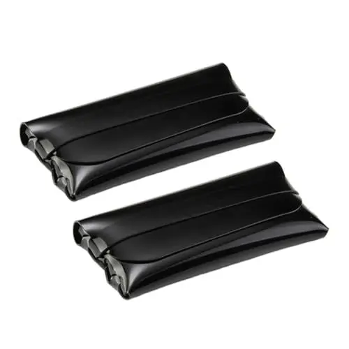 Produktbild: PACKOVE 2stücke Tragbare Brillenetui Für Sonnenbrillen Aufbewahrungsbox Schwarz Schützt Ihre Brillen Vor Stößen Und Kratzern Für Unterwegs