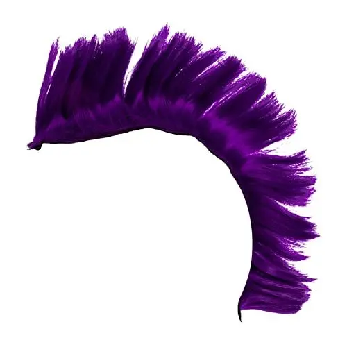Produktbild: PACKOVE 2 Stück Helm Perücke Maskerade Perücke Verrückte Hüte Für Erwachsene Helm Mohawk Cosplay Haarteil Kleidung Cosplay Dress Up Versorgung Damenbekleidung Lila Hochtemperaturdraht