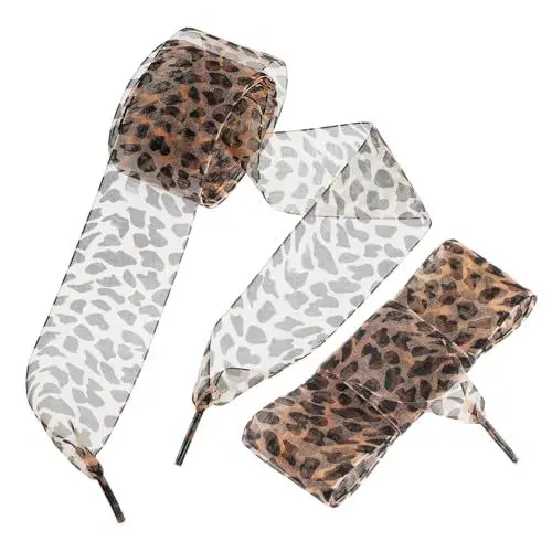 Produktbild: PACKOVE Gemustertes Breites Band Goldfarben Leopardenmuster Für Abendschuhe Und Sneaker-ersatz
