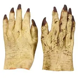 Produktbild: PACKOVE 2 Stück Vinyl-Handschuhe Abschlussball-Zubehör Cosplay-Handschuhe Hexen-Zubehör Halloween-Handschuhe Zombie-Hände Kostüm Cosplay Dress Up Kniffliger Zombie-Handschuh