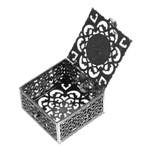 Produktbild: PACKOVE 2 Stücke Box Zink-legierung Rosenkranz Perle Box Katholischen Lieferungen Box Dekorative Schmuck