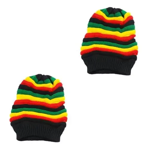 Produktbild: PACKOVE 2st Kopfbedeckung Für Damen Strickmütze Für Herren Beanie-mütze Für Herren Wintermütze Für Männer Frauen Damen Wintermützen Herrenmütze Strickmützen Für Damen Fräulein Hut Wild