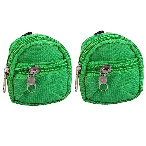 Produktbild: PACKOVE 2er-Set Nylon Mini Rucsac Geldbörse Schlüsselanhänger Tasche Schlüsselanhänger Wechselgeldbörse Kompakt Für Rucksäcke