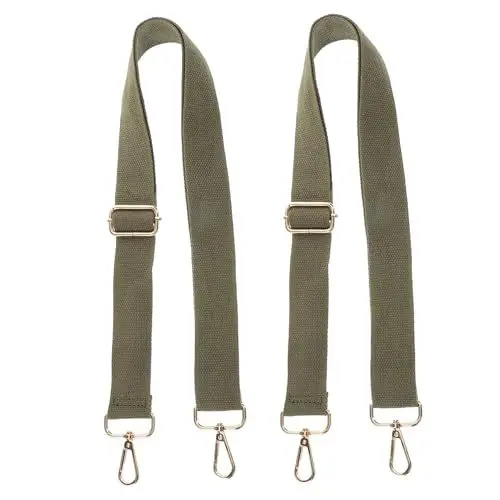 Produktbild: PACKOVE Universalgurte: 2er-Pack 135 cm Abnehmbare Crossbody-Gurte Als Ersatz für Handtaschen Olivgrün