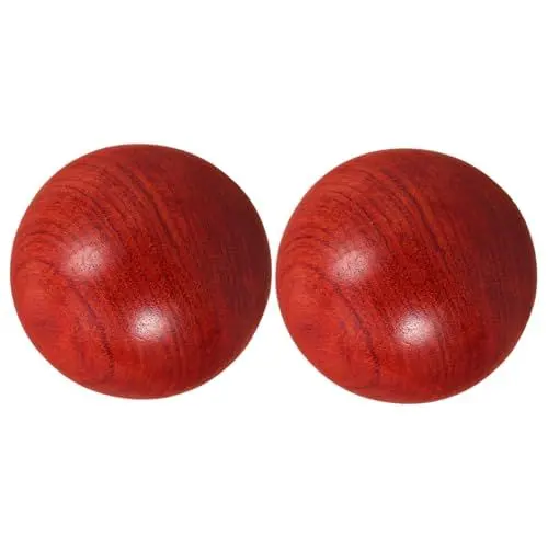 Produktbild: PACKOVE 2stücke Holz-handmassagebälle Chinesische Baoding-bälle Für Fitness Und Entspannung Große Massagekugeln Aus Holz Zur Handübungen Und Stressreduktion
