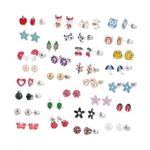 Produktbild: PACKOVE 30 Paar Edelstahl Ohrringe Für Mädchen Lustige Tiermotive Hypoallergen Schmuck Für Damen Ideales Ohr Für Hochzeiten Und Besondere Anlässe Vielseitiges Zubehör