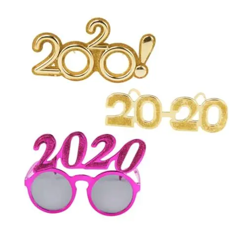 Produktbild: PACKOVE 3St Partybrille Fotorequisite Gläser für die Weihnachtsfeier funkeln personality christmas Brille für das neue Jahr 2020 Partybrille lustig Veranstaltungsbedarf