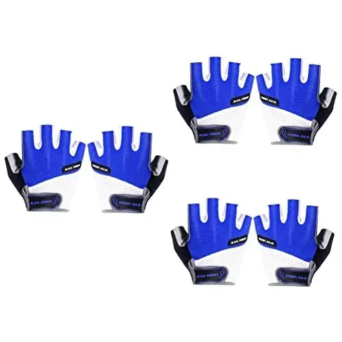 Produktbild: PACKOVE 3 Paare Unisex Fahrradhandschuhe Halbfingerhandschuhe Herren Training Fahrradhandschuhe Für Herren Trainingshandschuhe Für Herren -Handschuhe Kurze Handschuhe Mann