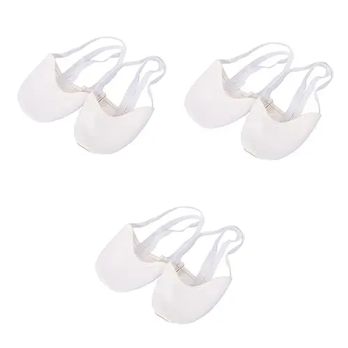 Produktbild: PACKOVE 3 Stk Ballett Tanzschuhe Pirouettenschuh Griffige Socken Damen Pantoffelsocken Lyrische Sohle Yoga-socken Haussocken Für Damen Fußpfoten Tanzen Mädchen Weiß Fräulein Geschenk