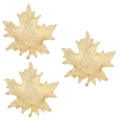 Produktbild: PACKOVE 3 Stk Uhrenplatte Servierplatte Aufbewahrungsbox Für Ringe Tablett Teller Bandejas Decorativas Halskette Schale Goldene Schmuckaufbewahrungsplatte Nachtisch Leichter Luxus Metall