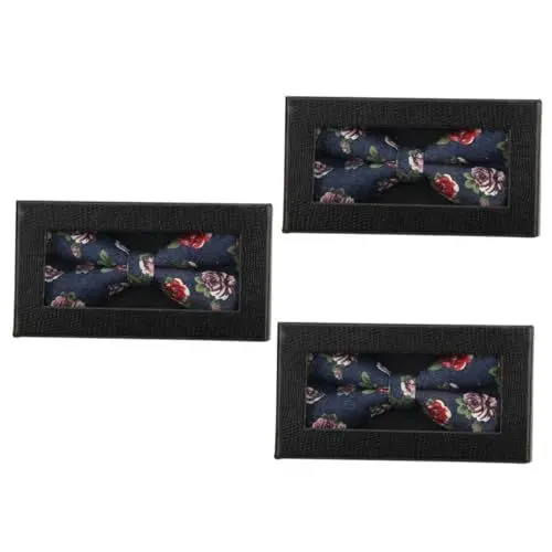 Produktbild: PACKOVE 3 Stk Geschenkbox Für Herrenfliege Transparente Krawattenbox Aufbewahrungsbox Für Fliege Verpackungsbox Für Fliege