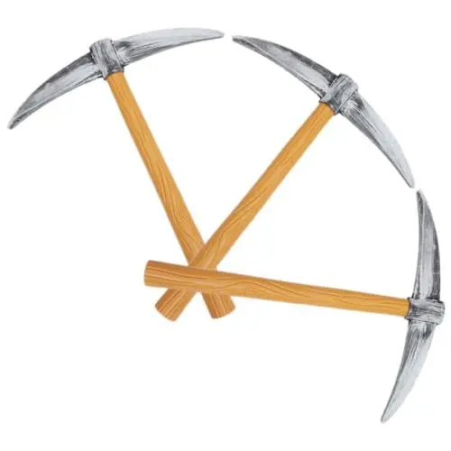 Produktbild: PACKOVE 3 Stück Spitzhacke Schaufel Zwerg Spitzhacke Schaumgarten Spitzhacke Beil Spielzeug Spitzhacke Dekoration Fake Spitzhacke Prop Fake Zwerg Spitzhacke Zwerg Cosplay Zwerg Kostüm