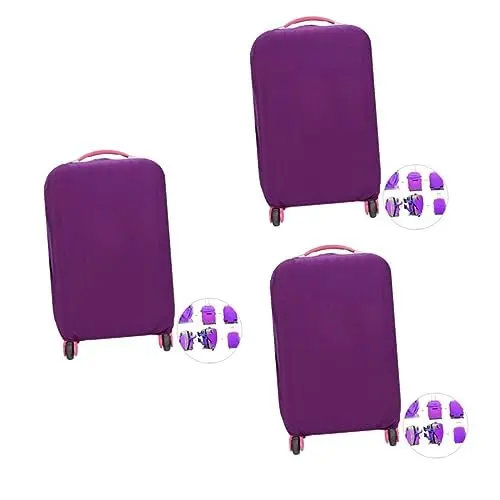 Produktbild: PACKOVE 3st Koffer Staubdichter Schutz Gepäck Staubdichter Schutz Reisetaschenhülle Trolley Kofferabdeckung Koffer Aus Hochelastischem Stoff Kofferhülle Verdicken Gepäckabdeckung