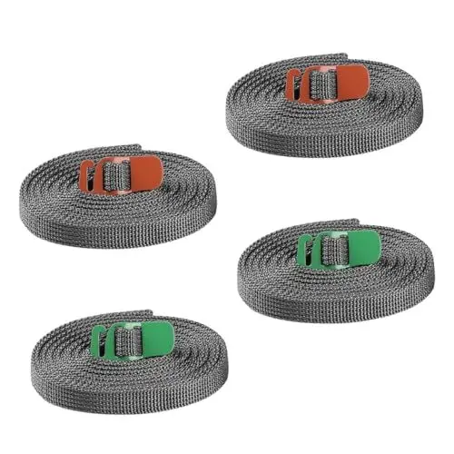 Produktbild: PACKOVE 4stücke Outdoor Camping Bündelung Gürtel Camping Befestigungsgurtel Outdoor Zubehoer