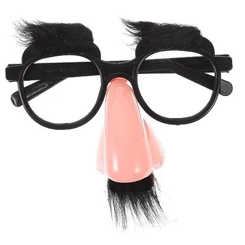 Produktbild: PACKOVE 4 Stück Halloweenkostüm halloween theme halloween costume karnevalskleidung Halloween glasses Brillen für Männer groucho marx kostüm Spielzeug Halloween-Brille lustige Sonnenbrille