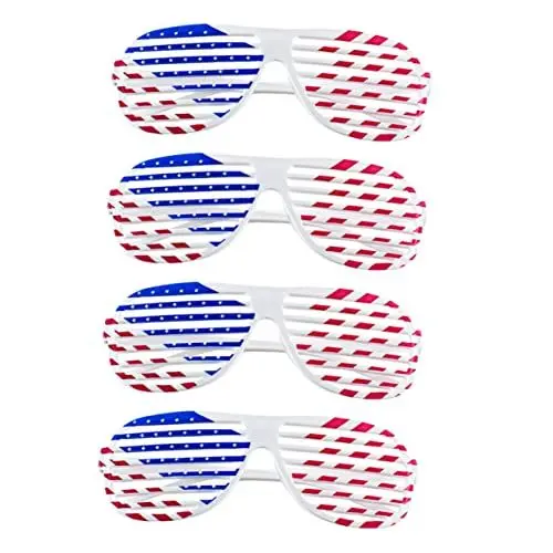 Produktbild: PACKOVE Shutter Es Usa mit Amerikanischer Flagge Make-up-brille für Maskerade Tanzparty