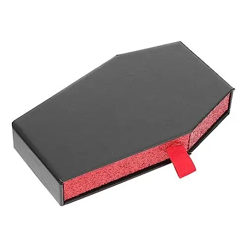 Produktbild: PACKOVE 4 Stück Sarg Kiste Schmuckkästchen in Sargform Süßigkeiten Kleine Sargbevorzugungsschachteln Mini-sarg Halloween-ornamente Halloween-sargkisten Papier Kleine Charge Geschenkbox