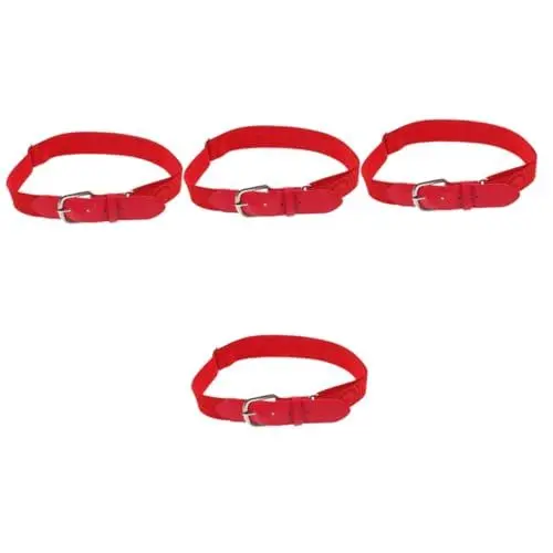 Produktbild: PACKOVE 4stücke Adjustierbarer Baseballgürtel Für Jugendliche Elastischer Softball-gürtel Aus Strapazierfähigem Und Stilvolles Accessoire Für Sport Und Freizeit Für