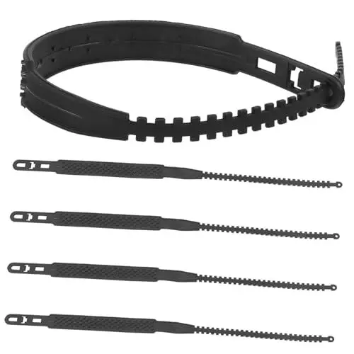 Produktbild: PACKOVE 5St Auto Schneeketten snow chains for cars Schneeketten Auto Reifenketten für Schnee und Eis Schneeketten für Pickup-Trucks Reifenketten für Pickups LKW-Ketten Geländewagen Kabel