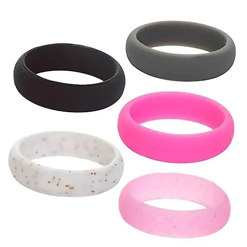 Produktbild: PACKOVE 5 Stk Glockenarmreif Aus Sterlingsilber Ringe Für Frauen Statement-ringe Männer Fingerringe Silikonring Für Herren Männer Anzug Herren Ehering Aus Silikon Bilden Einfach Fräulein