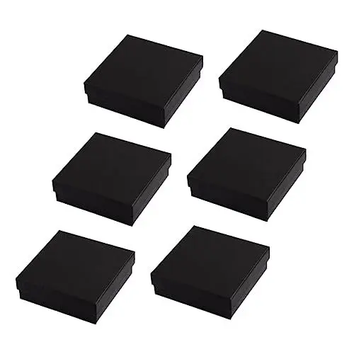 Produktbild: PACKOVE 6Er-Box Schmuckschatulle als Geschenk Verpackungen für Schmuck kleine Geschenkbox mit Deckel deko Geschenke große Schmuckschatullen kleine Geschenkboxen Schüttgut Schmuckkästchen