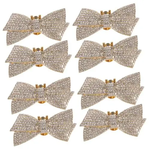 Produktbild: PACKOVE 8 Stk High-Heels-Schuhzubehör hochzeitsschmuck hochzeits schmuck im trend high heel stiefel laufstelzen Schuhe Applikation Hochzeit Braut Schuhclip Schuhzubehör-Clips Legierung