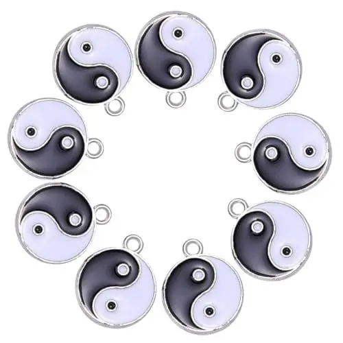 Produktbild: PACKOVE 9st Armbänder Schmuck Yin-yang-schmuckanhänger Zubehör Zur Schmuckherstellung Charms Für Diy-schmuck Anhänger Für Die Herstellung Von Halsketten Armband Charme Zinklegierung