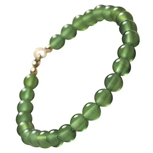Produktbild: PACKOVE Exquisites Grünes Achatarmband – Damenmodeschmuck Perlenarmband Zum Verkauf Bettelarmband Für Teenager-mädchen