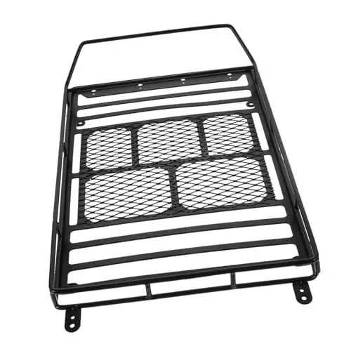 Produktbild: PACKOVE Autodachgepäckhalterung für Crawler-Material Im Maßstab 1:10 Leichtes Lagerregal Schwarze Farbe