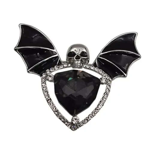 Produktbild: PACKOVE Fledermaus Gothic Brosche Mode Party Pin Für Frauen Halloween Dekorative Weiß K