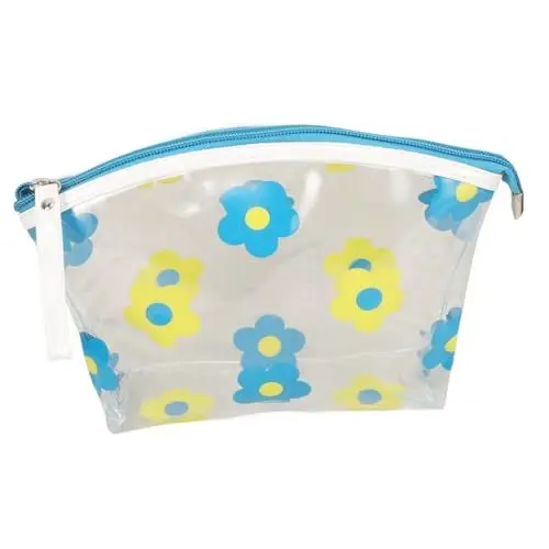 Produktbild: PACKOVE Reise-kulturtasche Mit Blumendruck Make-up-Tasche Aus PVC Großes Fassungsvermögen Leicht Zu Reinigen Für Damen