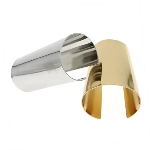 Produktbild: PACKOVE Elegantes Goldenes Metallarmband für Männer und Frauen Breites Armreif Schmuckstück Langlebig und als Eigenverwendung