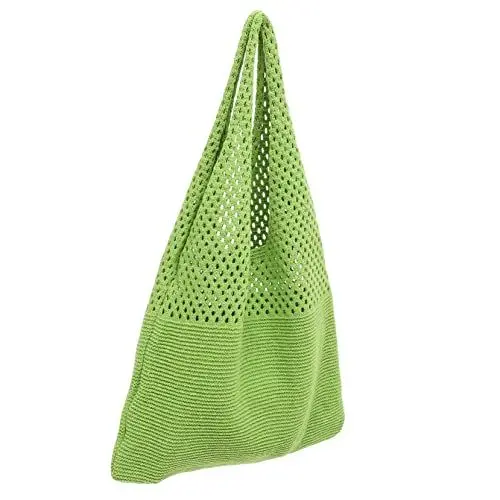Produktbild: PACKOVE Gestrickte Taschen Hobo-einkaufstasche Sommer Handtasche Ästhetische Tasche Gewebte Häkeltasche Boho Geflochtene Tasche Sommertasche Urlaub Hohe Kapazität Südkorea Polyester