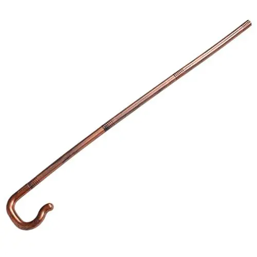Produktbild: PACKOVE Halloween-kostümstock Hirtenstab Cosplay Stockstab Pharaonenstab Für Halloween Hirte Zauberstab Requisite Halloween-Rohr -Accessoire Halloween-Mitarbeiter Plastik Golden