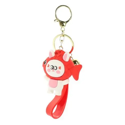 Produktbild: PACKOVE Hase Schlüsselanhänger Accessoires Für Damen Taschenanhänger Für Handtaschen Sternzeichen Kaninchen Schlüsselanhänger Kindergeldbörse Maneki Hardware- Charme Koi Karpfen Mann