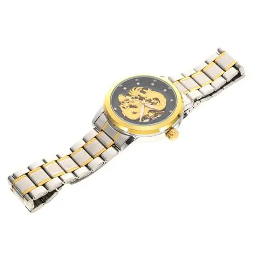 Produktbild: PACKOVE Herrenuhr Herren Uhr Edelstahluhr Armbanduhr Aus Metall Männer Schauen Zu Skelettuhren Edelstahlarmbanduhr Betrachten Wasserdicht Rostfreier Stahl Mann Mechanische Uhr